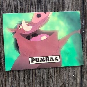 Disney The Lion King 1995 trading card: Pumbaa #74